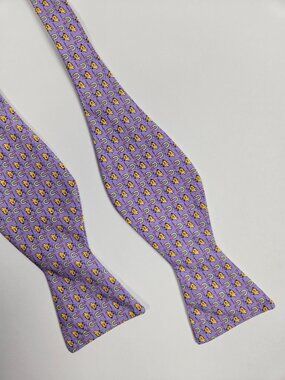 Peter Blair Richmond VA Silk Bow Tie Purple Chicks Magnets Whimsical